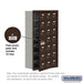 Salsbury Recessed Mounted Cell Phone Storage Locker with 21 A Doors (20 usable) in Bronze - Resettable Combination Locks - Sweatfully