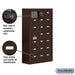 Salsbury Surface Mounted Cell Phone Storage Locker with 21 A Doors (20 usable) in Bronze - Resettable Combination Locks - Sweatfully