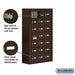 Salsbury Surface Mounted Cell Phone Storage Locker with 21 A Doors (20 usable) in Bronze - Keyed Locks - Sweatfully