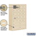 Salsbury Surface Mounted Cell Phone Locker with 20 A Doors (19 usable) 4 B Doors in Sandstone - Keyed Locks - Sweatfully
