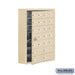 Salsbury Surface Mounted Cell Phone Locker with 20 A Doors (19 usable) 4 B Doors in Sandstone - Keyed Locks - Sweatfully
