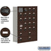 Salsbury Recessed Mounted Cell Phone Storage Locker with 20 A Doors (19 usable) 4 B Doors in Bronze - Resettable Combination Locks - Sweatfully