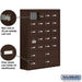 Salsbury Surface Mounted Cell Phone Locker with 20 A Doors (19 usable) 4 B Doors in Bronze - Keyed Locks - Sweatfully