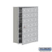 Cell Phone Storage Locker - 7 Door High Unit (8 Inch Deep Compartments) - 28 A Doors (27 usable) - Aluminum - Recessed Mounted - Master Keyed Locks - Sweatfully