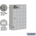Salsbury Recessed Mounted Cell Phone Storage Locker with 28 A Doors (27 usable) in Aluminum - Keyed Locks - Sweatfully