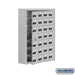 Cell Phone Storage Locker - 7 Door High Unit (8 Inch Deep Compartments) - 28 A Doors (27 usable) - Aluminum - Surface Mounted - Resettable Combination Locks - Sweatfully