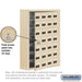 Salsbury Surface Mounted Cell Phone Storage Locker with 28 A Doors (27 usable) in Sandstone - Resettable Combination Locks - Sweatfully