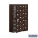 Salsbury Surface Mounted Cell Phone Storage Locker with 28 A Doors (27 usable) in Bronze - Resettable Combination Locks - Sweatfully