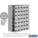 Salsbury Recessed Mounted Cell Phone Storage Locker with 35 A Doors (34 usable) in Aluminum - Resettable Combination Locks - Sweatfully