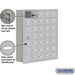 Salsbury Recessed Mounted Cell Phone Storage Locker with 35 A Doors (34 usable) in Aluminum - Keyed Locks - Sweatfully