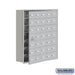 Salsbury Recessed Mounted Cell Phone Storage Locker with 35 A Doors (34 usable) in Aluminum - Keyed Locks - Sweatfully