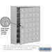 Salsbury Surface Mounted Cell Phone Storage Locker with 35 A Doors (34 usable) in Aluminum - Keyed Locks - Sweatfully