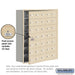 Salsbury Recessed Mounted Cell Phone Storage Locker with 35 A Doors (34 usable) in Sandstone - Keyed Locks - Sweatfully
