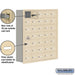Salsbury Recessed Mounted Cell Phone Storage Locker with 35 A Doors (34 usable) in Sandstone - Keyed Locks - Sweatfully