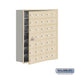 Salsbury Recessed Mounted Cell Phone Storage Locker with 35 A Doors (34 usable) in Sandstone - Keyed Locks - Sweatfully