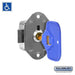 ADA Compliant Key Lock - Built-in - for Cell Phone Locker Door - with (2) keys and (2) ADA Key Heads - Sweatfully