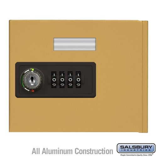 Salsbury Replacement Door with Resettable Combination Lock - Standard A Size - for Cell Phone Locker - Gold - Sweatfully