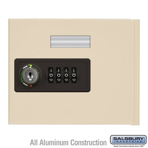 Salsbury Replacement Door with Resettable Combination Lock - Standard A Size - for Cell Phone Locker - Sandstone - Sweatfully