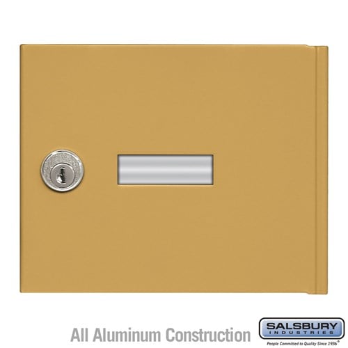 Salsbury Replacement Door with Master Key Lock - Standard A Size - for Cell Phone Locker - with (2) Keys - Gold - Sweatfully