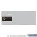 Replacement Door with Resettable Combination Lock - Standard B Size - for Cell Phone Locker - Aluminum - Sweatfully