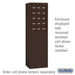 Salsbury Free-Standing Enclosure for #19158-15 - Recessed Mounted Cell Phone Lockers - Bronze - Sweatfully