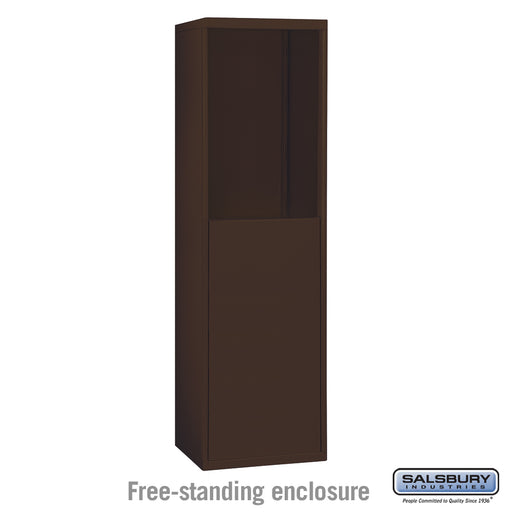 Salsbury Free-Standing Enclosure for #19158-15 - Recessed Mounted Cell Phone Lockers - Bronze - Sweatfully