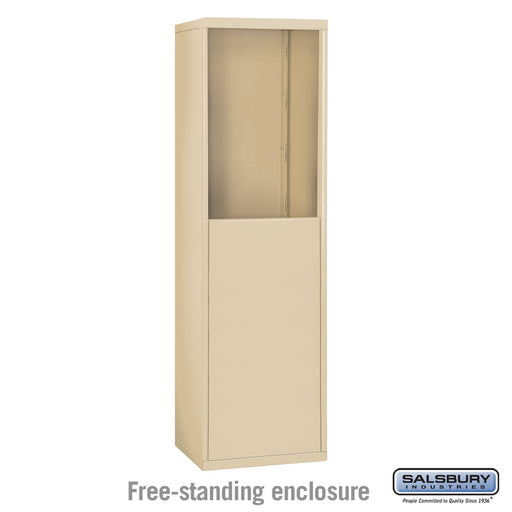 Salsbury Free-Standing Enclosure for #19158-15 - Recessed Mounted Cell Phone Lockers - Sandstone - Sweatfully
