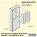 Salsbury Free-Standing Enclosure for #19158-16 and #19158-20 - Recessed Mounted Cell Phone Lockers - Aluminum - Sweatfully