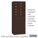 Salsbury Free-Standing Enclosure for #19158-16 and #19158-20 - Recessed Mounted Cell Phone Lockers - Bronze - Sweatfully