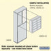 Salsbury Free-Standing Enclosure for #19158-16 and #19158-20 - Recessed Mounted Cell Phone Lockers - Bronze - Sweatfully