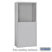 Salsbury Free-Standing Enclosure for #19158-25 - Recessed Mounted Cell Phone Lockers - Aluminum - Sweatfully