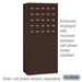 Salsbury Free-Standing Enclosure for #19158-25 - Recessed Mounted Cell Phone Lockers - Bronze - Sweatfully