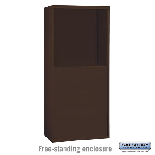 Salsbury Free-Standing Enclosure for #19158-25 - Recessed Mounted Cell Phone Lockers - Bronze - Sweatfully