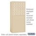 Salsbury Free-Standing Enclosure for #19158-25 - Recessed Mounted Cell Phone Lockers - Sandstone - Sweatfully