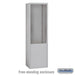 Salsbury Free-Standing Enclosure for #19178-21 - Recessed Mounted Cell Phone Lockers - Aluminum - Sweatfully