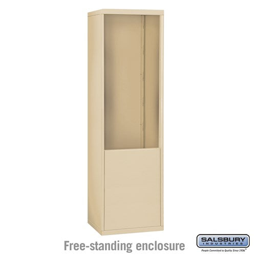 Salsbury Free-Standing Enclosure for #19178-21 - Recessed Mounted Cell Phone Lockers - Sandstone - Sweatfully