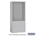 Salsbury Free-Standing Enclosure for #19178-35 - Recessed Mounted Cell Phone Lockers - Aluminum - Sweatfully