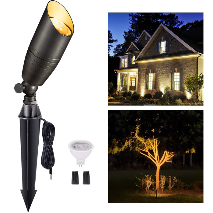 Gardenreet Solid Brass Landscape Spotlight 12V - Bronze/Black/Copper (2105) - Sweatfully