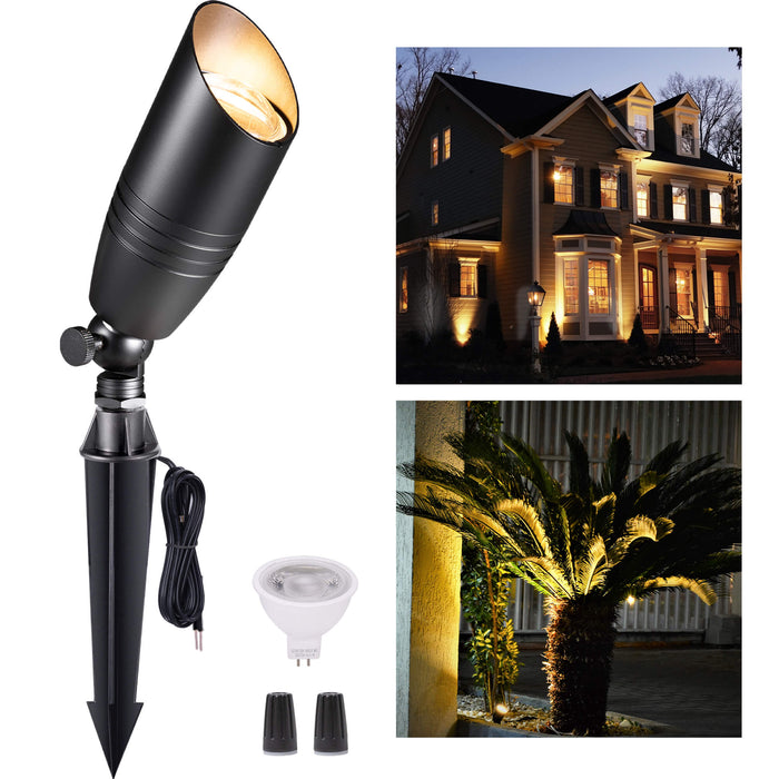 Gardenreet Solid Brass Landscape Spotlight 12V - Bronze/Black/Copper (2105) - Sweatfully