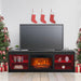 Modern 66" LED TV Stand with 23" Electric Fireplace for Living Room - Sweatfully