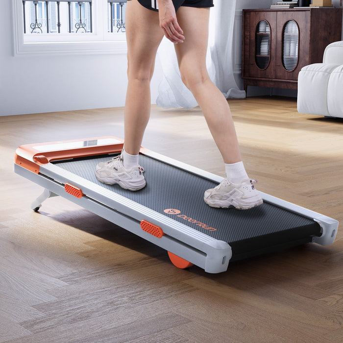 DeerRun Z10 12% Auto Incline Smart Walking Pad Treadmill with remote control-Orange - Sweatfully