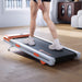 DeerRun Z10 12% Auto Incline Smart Walking Pad Treadmill with remote control-Orange - Sweatfully
