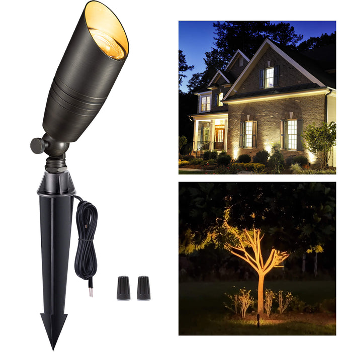 Gardenreet Solid Brass Landscape Spotlight 12V - Bronze/Black/Copper (2105) - Sweatfully