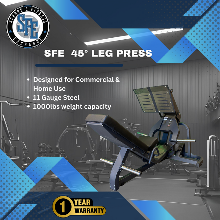 SFE 45 Degree Leg Press (New) - Sweatfully