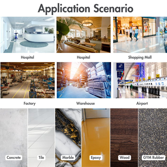 RT70 Ride-On Floor Scrubber, 48000 Sqft/H Efficiency, 18.5 Gal Tanks, 31-inch Squeegee Width - Sweatfully