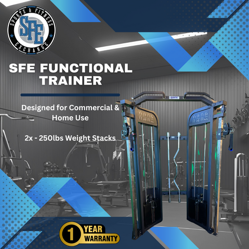 SFE Commercial Functional Trainer with 250lb weight stacks (New) - Sweatfully