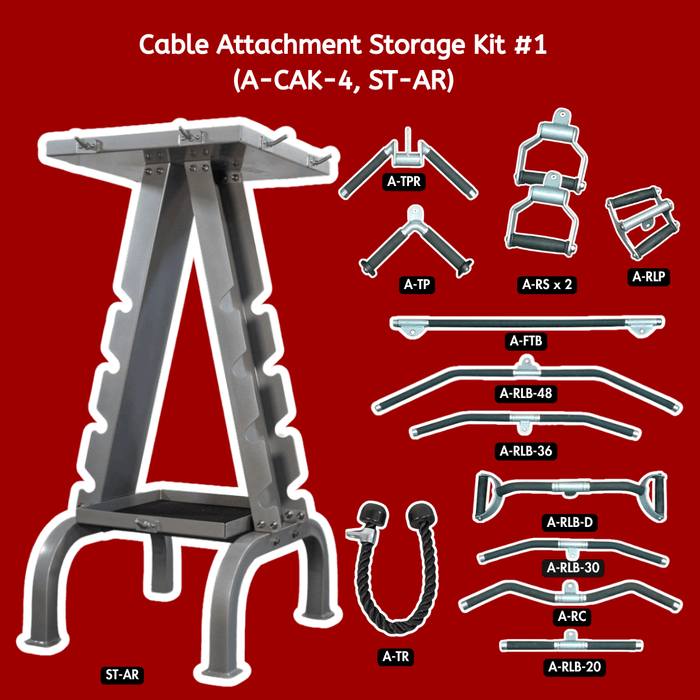 Complete Cable Attachment and Storage Kit - #1 - Muscle D Fitness - Sweatfully