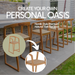 Ubud Natural Teak Indoor/Outdoor Bar Stool - Sweatfully