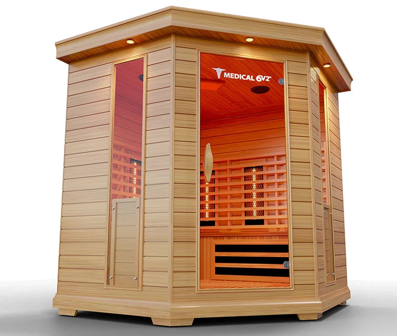 6 Person Indoor Infrared Full Spectrum Sauna | Medical 6 Plus™ - Sweatfully