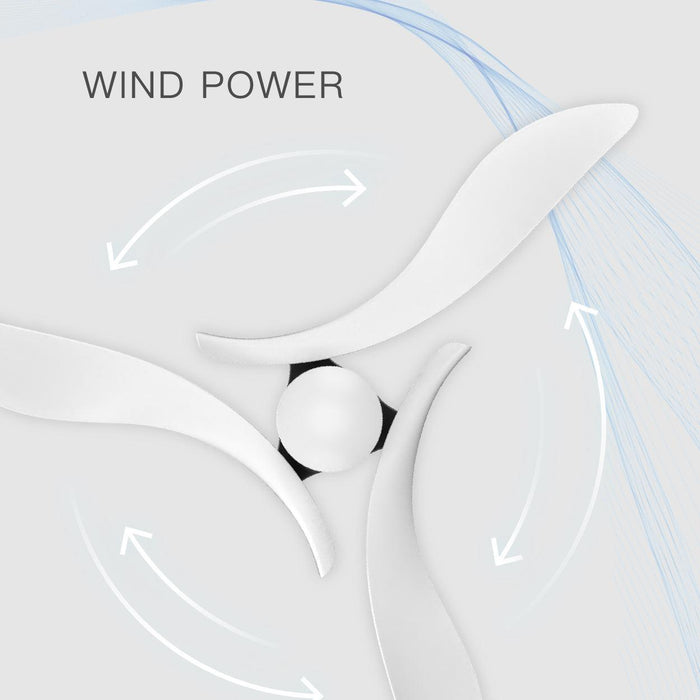 Black 54" DC Motor 6 Speed Ceiling Fan with LED Lighting - Sweatfully